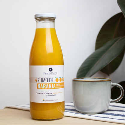 Zumo de Naranja 100% fruta exprimida Eco Planeta Huerto 750ml
