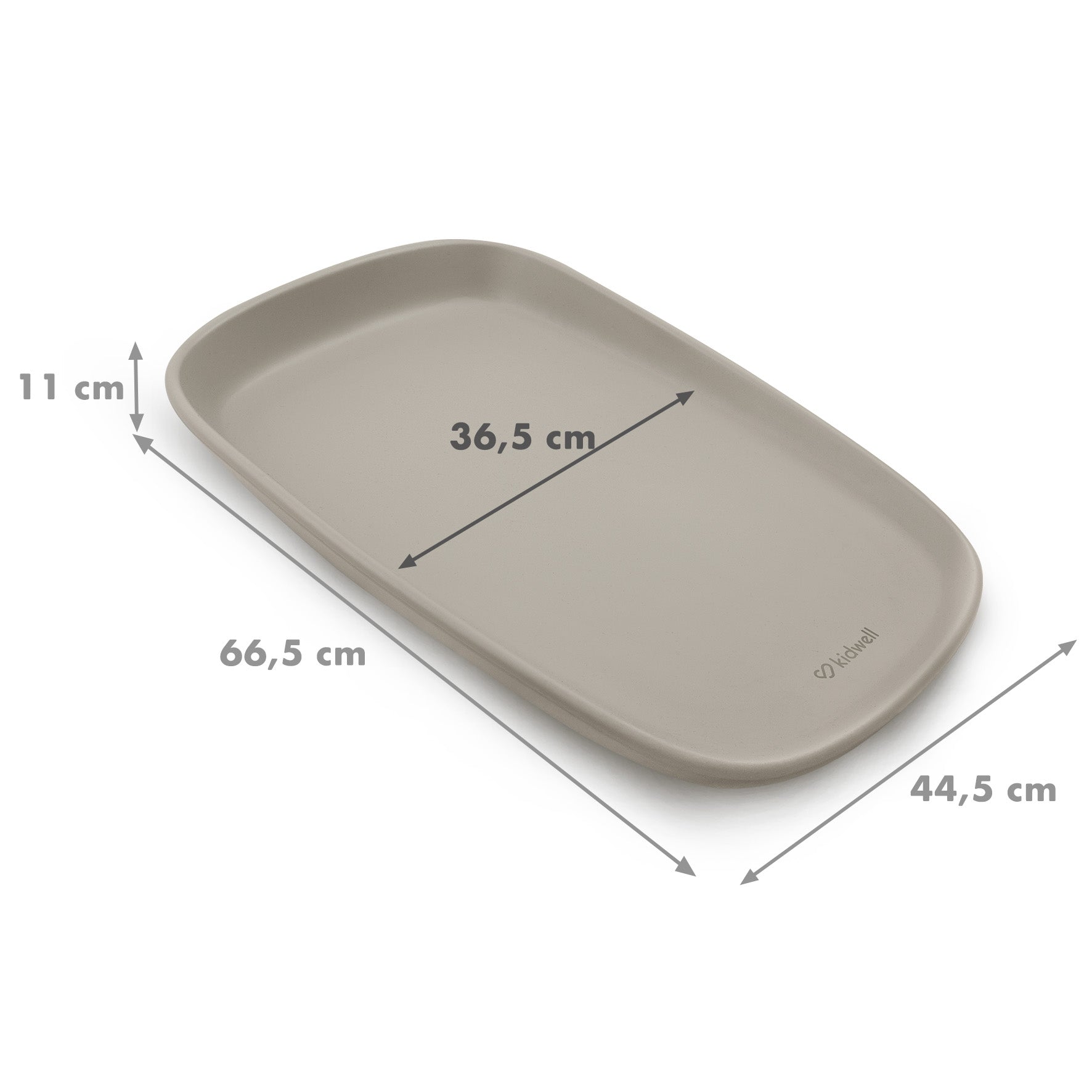 Cambiador De Silicona Espuma Pu Lavable Tibi Beige_4