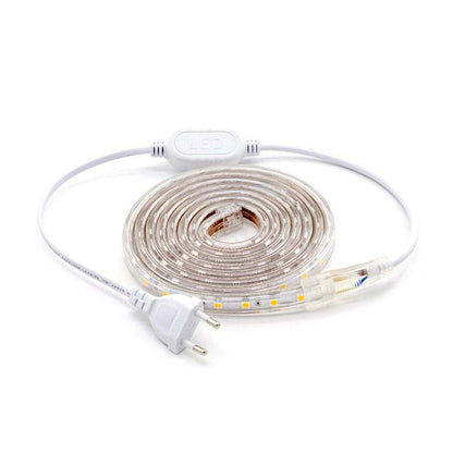 Kit Tira Led 220v Smd5050 Epistar, 60led/m 2 Metros, Blanco Cálido_1