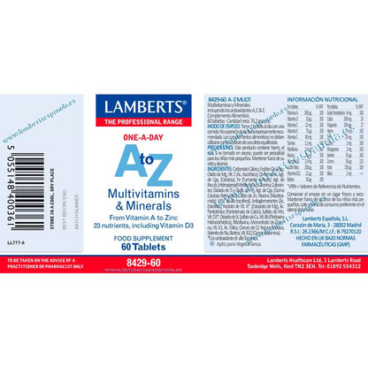 A-Z Multi Lamberts, 60 tabletas