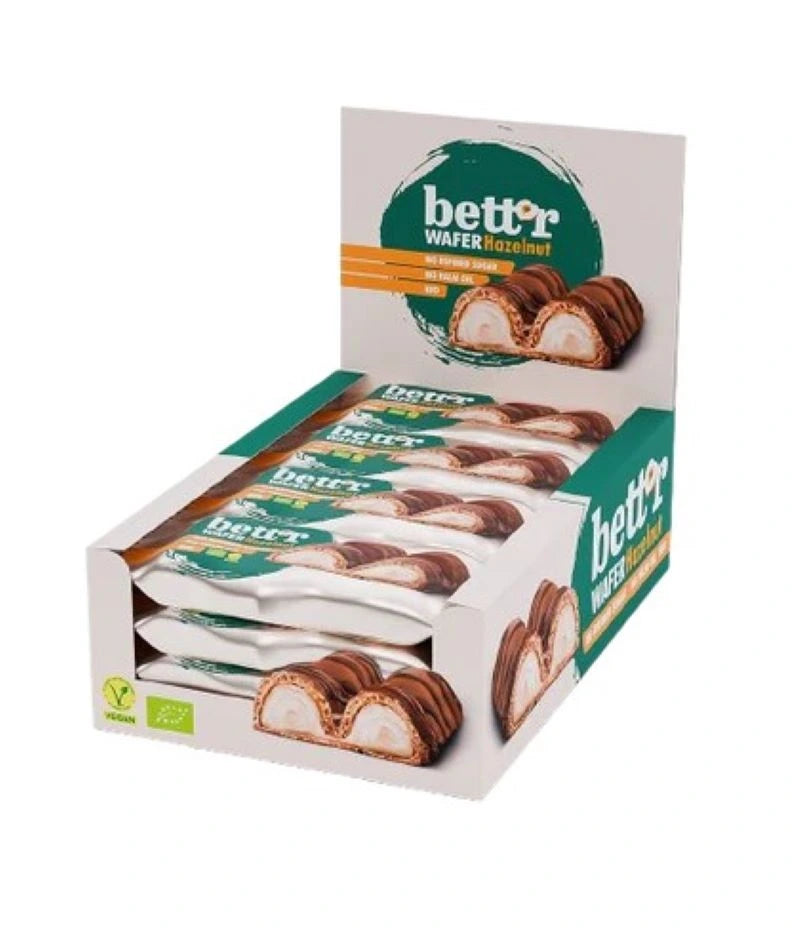 Caja De Barquillos De Chocolate Relleno De Avellana Bett’r 33g Bio_0