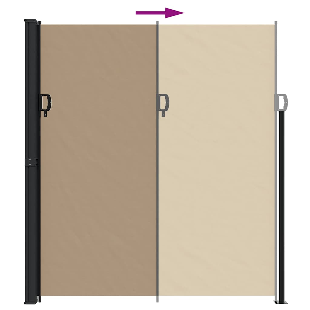 Vidaxl Toldo Lateral Retráctil Gris Taupe 220x500 Cm_4