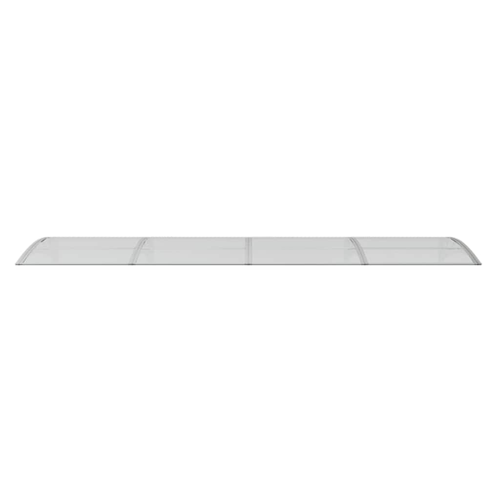 Marquesina Puerta Policarbonato Gris Y Transparente 350x75 Cm_3