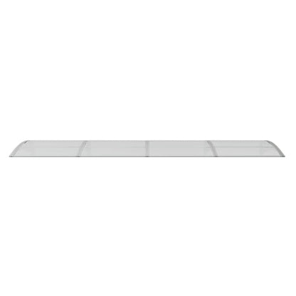 Marquesina Puerta Policarbonato Gris Y Transparente 350x75 Cm_3