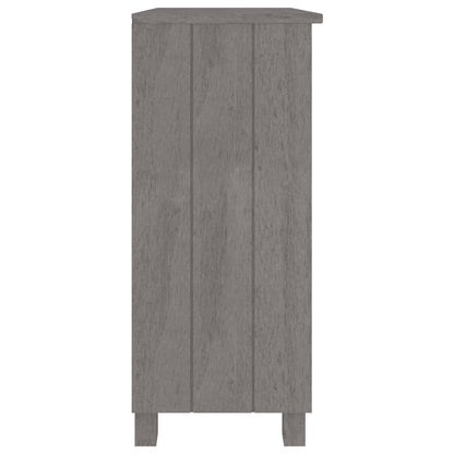 Aparador Hamar Madera Maciza De Pino Gris Claro 85x35x80 Cm / Vetonek_1