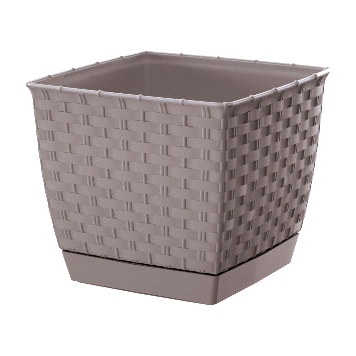 Maceta Ratolla Square 2,5l., Dimensiones (mm) 165x165x142, Color Mocca_0