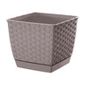Maceta Ratolla Square 2,5l., Dimensiones (mm) 165x165x142, Color Mocca