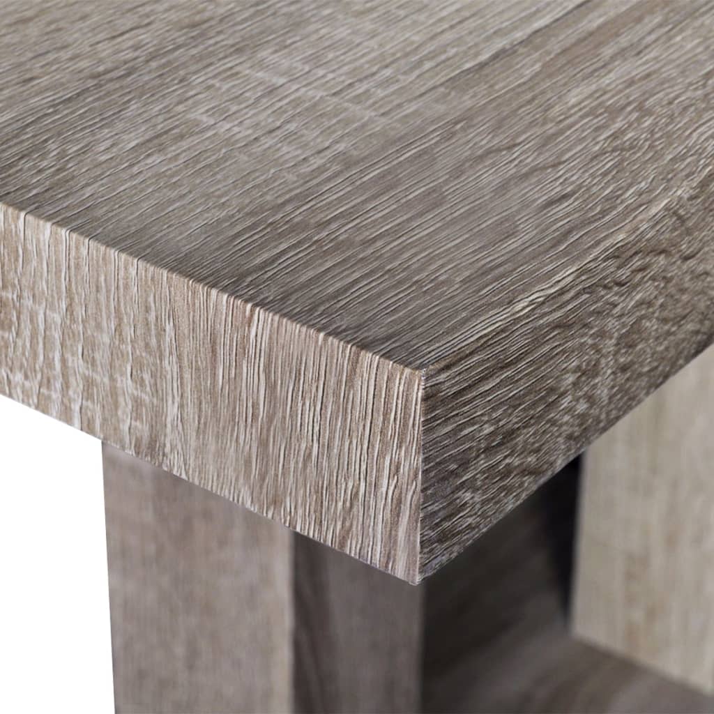 Mesa De Salón Comedor Rectangular De Mdf Apariencia De Roble_2