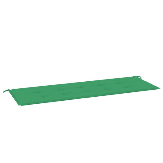 Vidaxl Cojín De Banco De Jardín Tela Oxford Verde 150x50x3 Cm_0