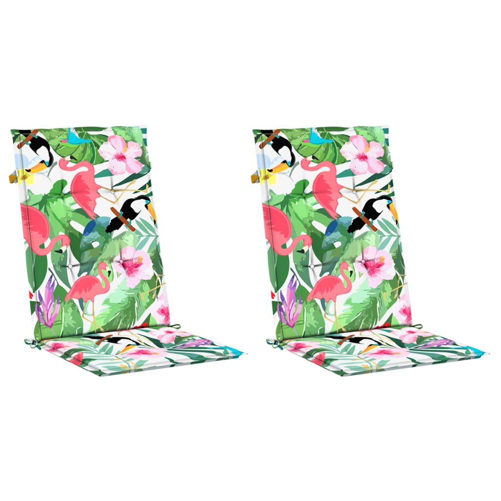 Vidaxl Cojines Para Silla 2 Uds Tela Multicolor 120x50x3 Cm_0