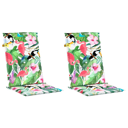 Vidaxl Cojines Para Silla 2 Uds Tela Multicolor 120x50x3 Cm_0
