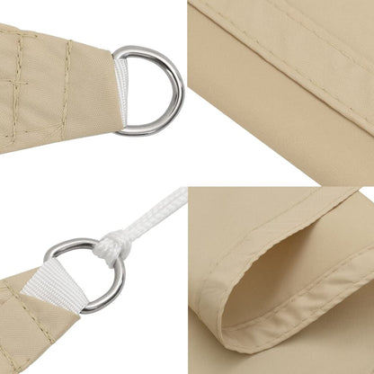 Vidaxl Toldo De Vela Triangular Tela Oxford Beige 3x4x4 M_4