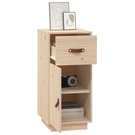 Aparador De Madera Maciza De Pino 34x40x75 Cm / Vetonek_0