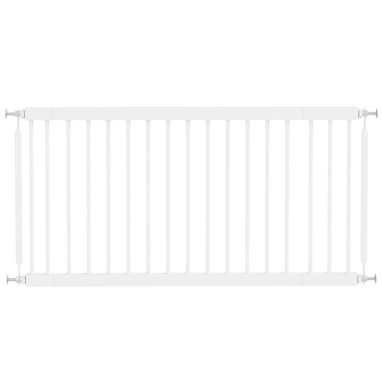 Pawhut Barrera De Seguridad Para Perros Pequeños Extensible 67-93,5 Cm Blanco_0