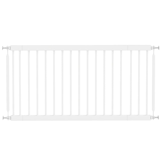 Pawhut Barrera De Seguridad Para Perros Pequeños Extensible 67-93,5 Cm Blanco_0