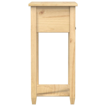 Mesa Consola Corona Madera Maciza De Pino 55x35x73 Cm_3