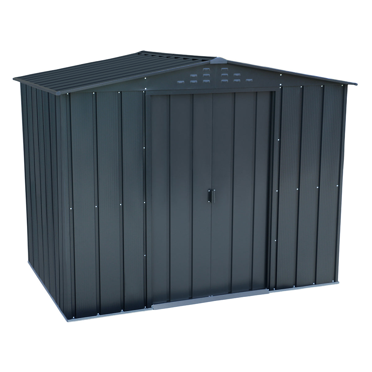 Caseta Jardín Top Titán 8×6 Metal Gris Antracita_0