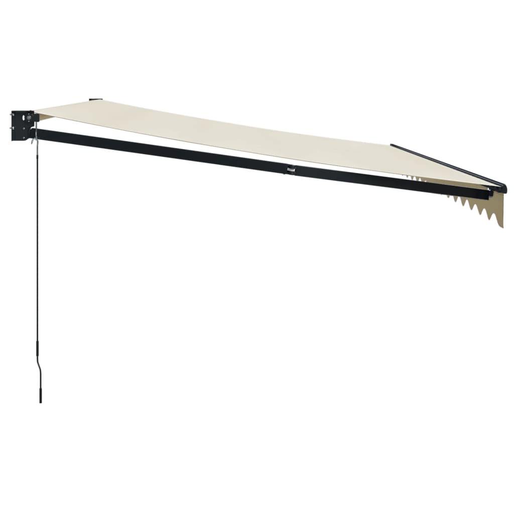 Toldo Retráctil Aluminio Y Tela Color Crema 4,5x3 M_3