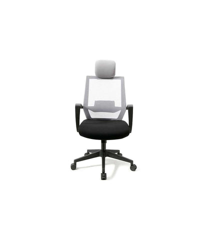 Silla Despacho Giratoria Elevable Acabado Negro/gris 63 Cm(ancho) 117-124 Cm(altura) 51cm(_1