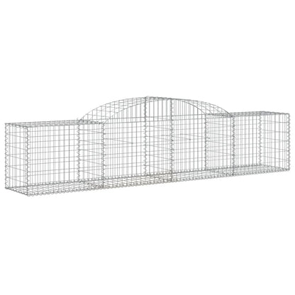 Cestas Gaviones 3 Uds Forma De Arco Hierro 300x50x60/80 Cm_2