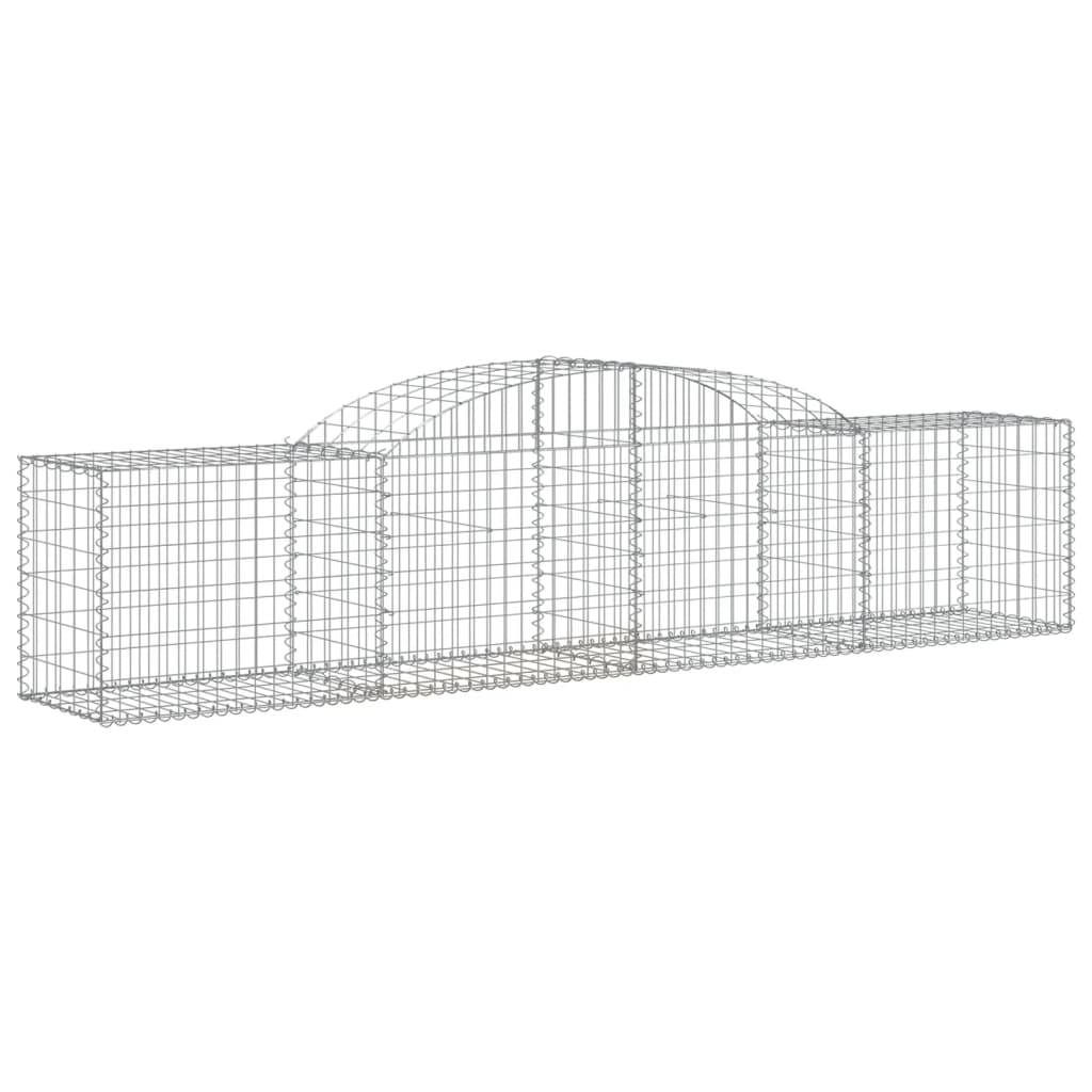 Cestas De Gaviones 10 Uds Forma De Arco Hierro 300x50x60/80 Cm_2