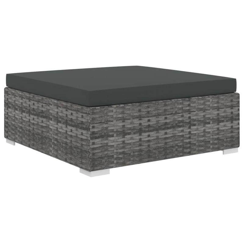 Vidaxl Set De Muebles De Jardín 5 Pzas Y Cojines Ratán Sintético Gris_5