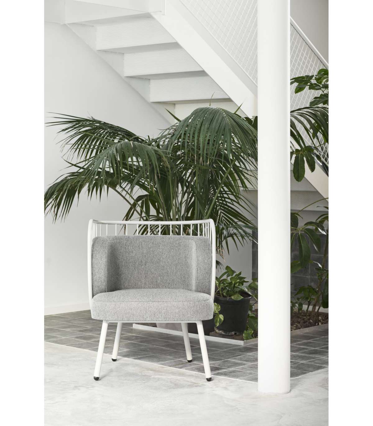 Butaca Modelo Nabi Acabado Metal Crema, 65cm(ancho) 80cm(alto) 64cm (largo)_0