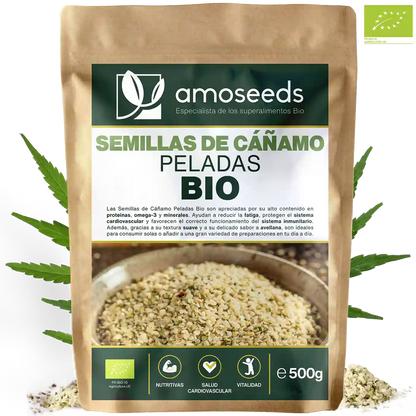 Semillas De Cáñamo Peladas Bio 500g_0