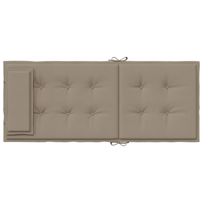 Vidaxl Cojines De Silla Con Respaldo Alto 2 Uds Tela Oxford Gris Taupe_5