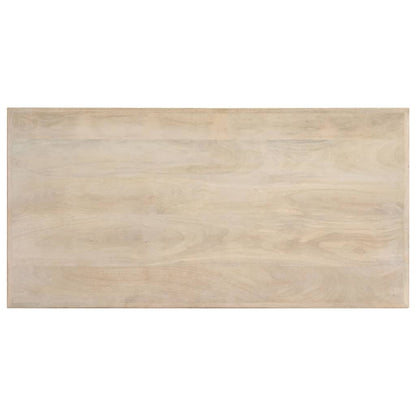 Mesa De Comedor De Madera Maciza De Mango 120x60x75 Cm_2