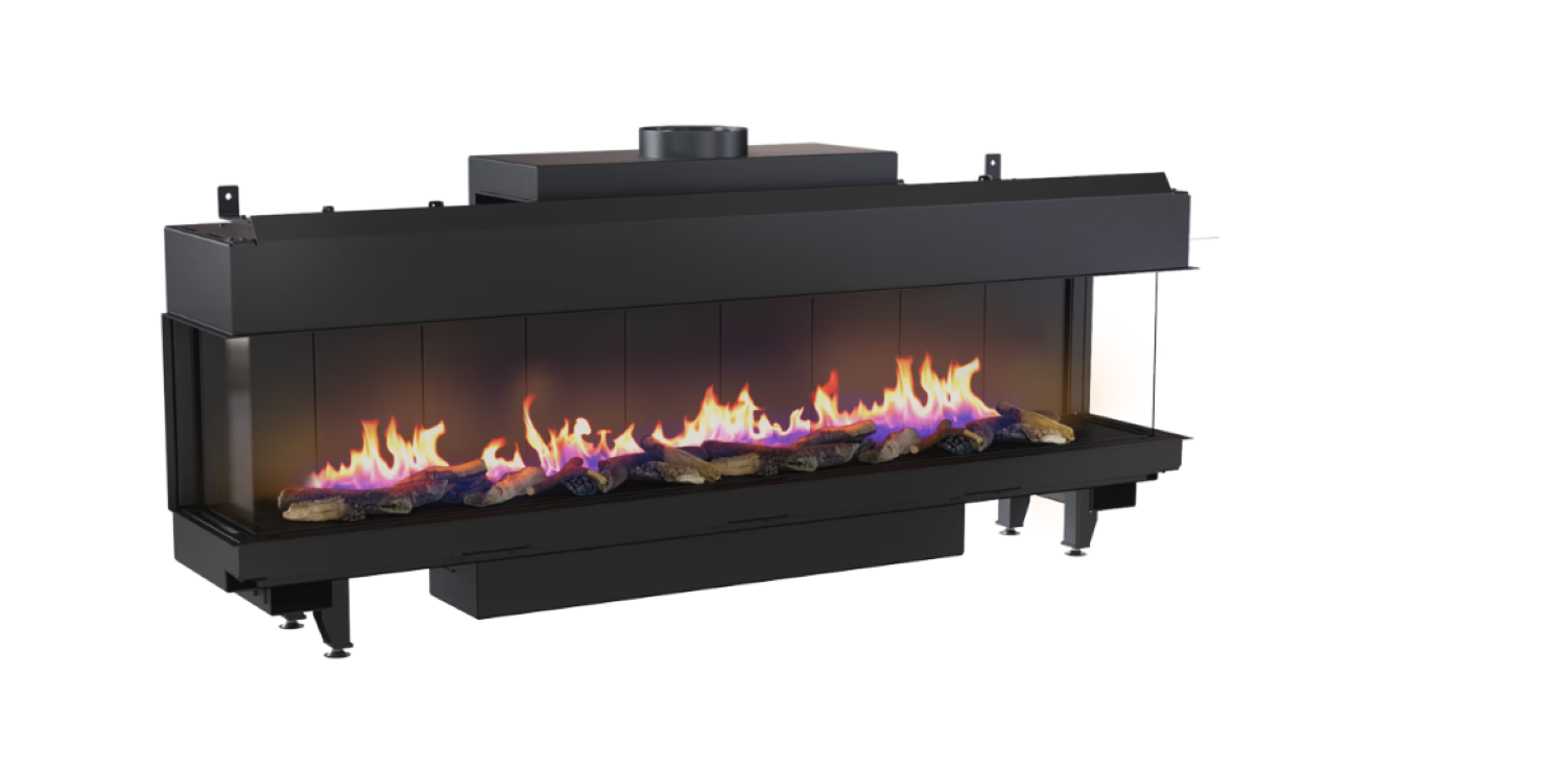 Bricosol Chimenea De Gas Kratki Leo 200 Tres Lados Propano ∅ 130/200 12,5 Kw_0