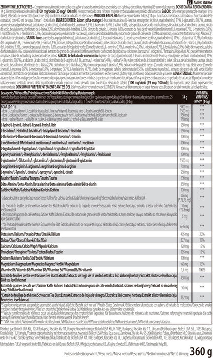 Amino Energy Zero 360 Gr Té De Melocotón_5