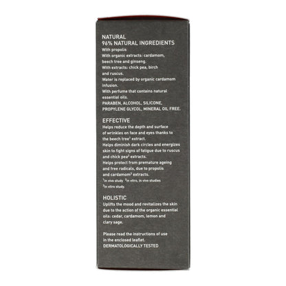 Crema Antiarrugas -Antifatiga Facial y Ojos con Cardamomo y Propóleo Apivita 50 ml para Hombre