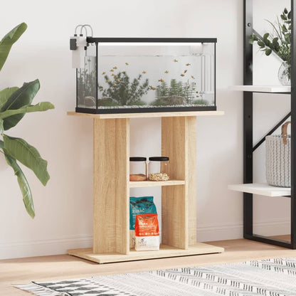 Vidaxl Soporte Para Acuario Madera Ingeniería Roble Sonoma 60x30x60 Cm_1