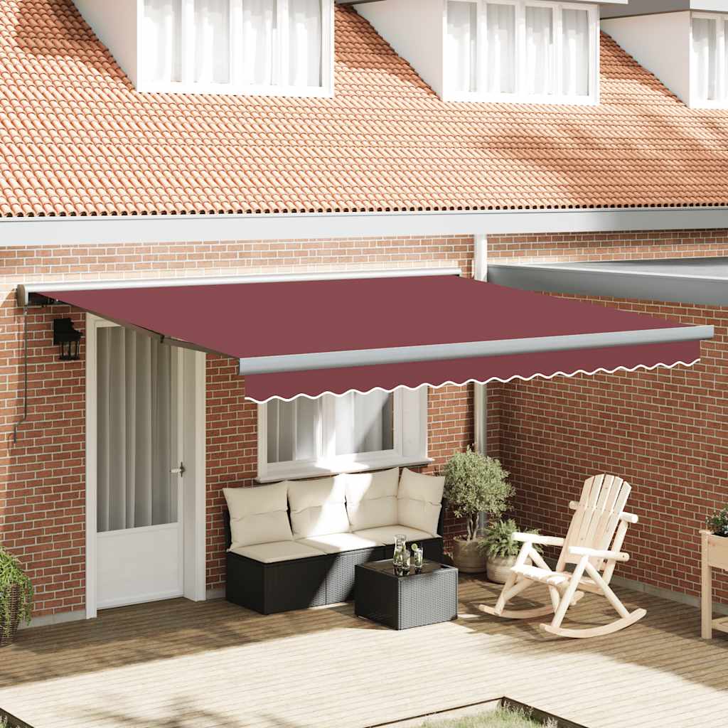 Toldo Retráctil Manual Burdeos 400x300 Cm_1