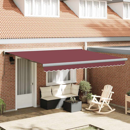 Toldo Retráctil Manual Burdeos 400x300 Cm_1