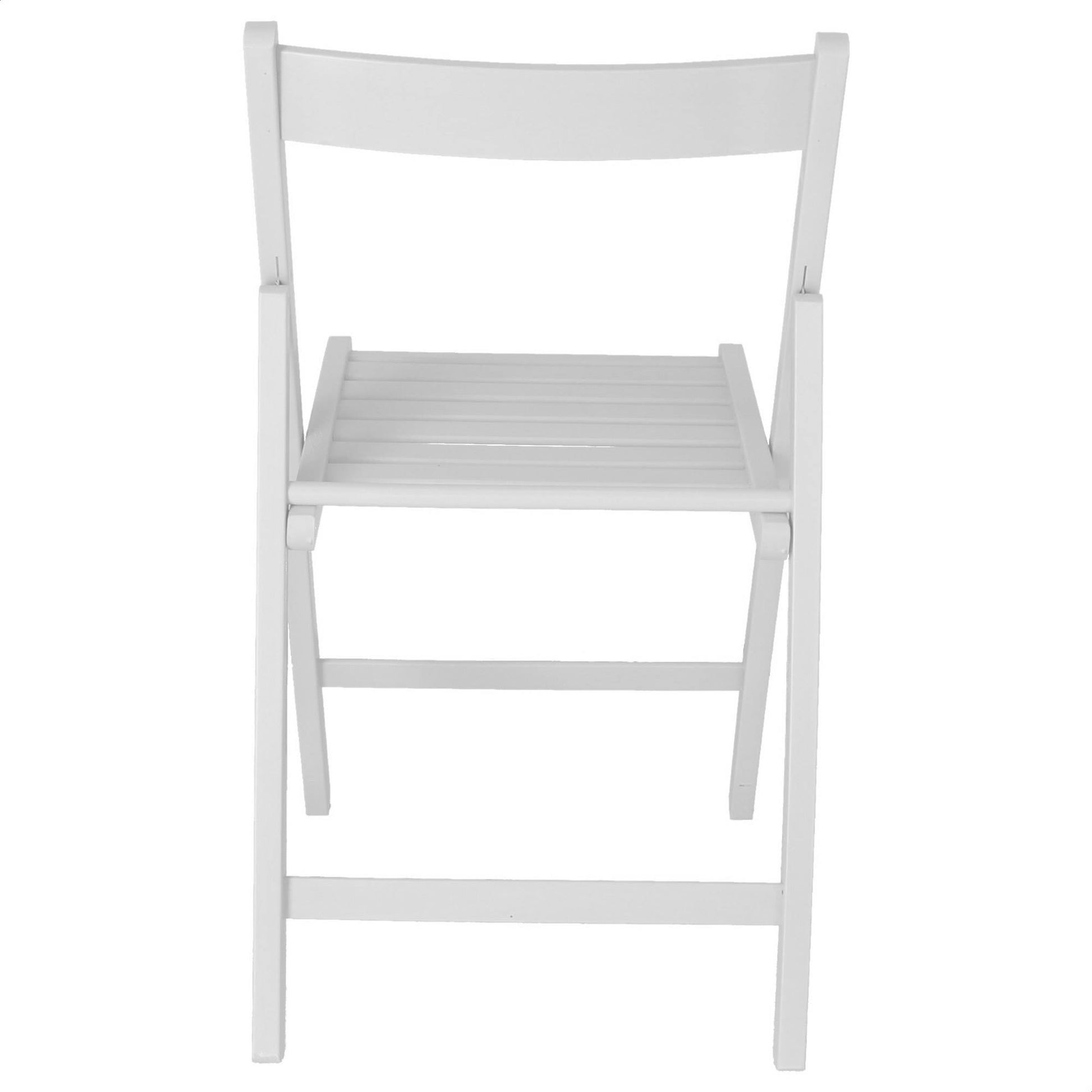 Well Home Mobiliario & Decoración - Pack 4 Sillas Bas En Madera De Haya, Acabado Blanco