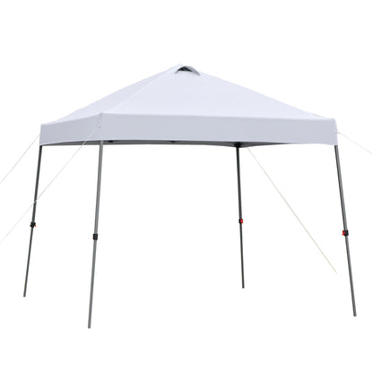 Outsunny Cenador Plegable 3x3m Jardín Con Bolsa De Transporte Con Ruedas Camping_0
