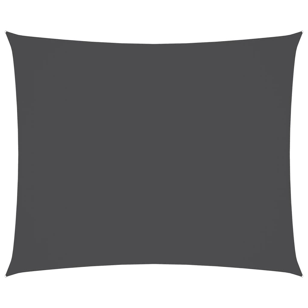 Vidaxl Toldo De Vela Rectangular Tela Oxford Gris Antracita 2,5x3,5 M_0