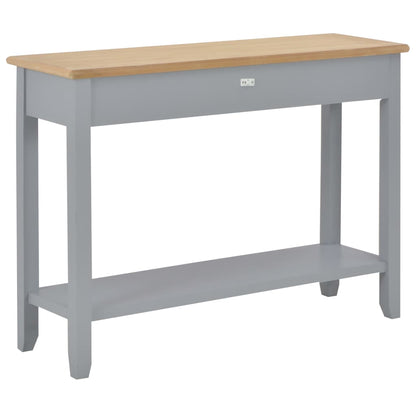 Mesa Consola De Madera Gris 110x35x80 Cm_2