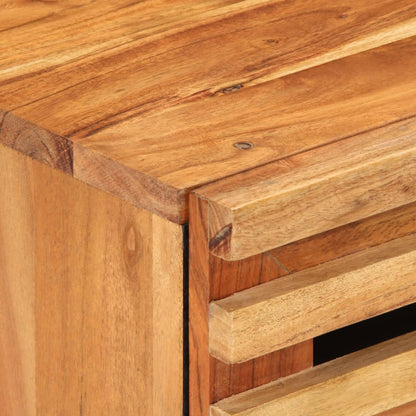 Mesita De Noche Madera Maciza Mango Marrón 50x34x60 Cm_4