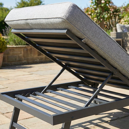 Outsunny Juego De 2 Cojines Para Tumbonas 180x55x8 Cm Con 4 Cintas Upf30+_4