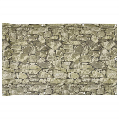 Pantalla De Privacidad De Balcón Pvc Look Piedra 800x90 Cm / Vetonek_5