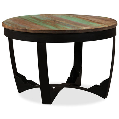 Mesa De Centro Madera Maciza Reciclada 60x40 Cm_2