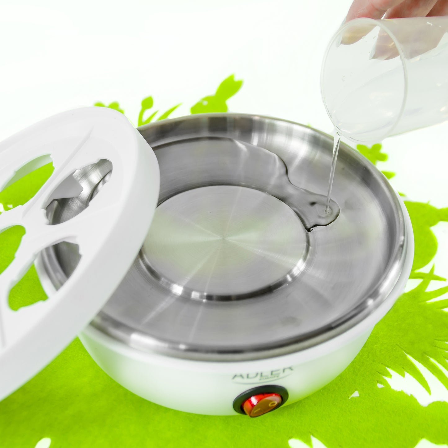 Cuece Huevos Eléctrico, 7huevos Cocidos, Ajuste Electrónico Cocción, Soporte Extraíble, Sin Bpa Adler Ad4459 Blanco