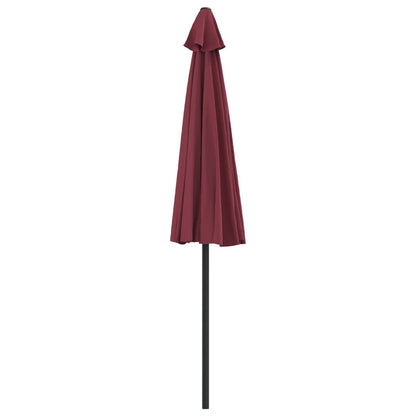 Vidaxl Sombrilla Balcón Semicircular Aluminio Burdeos 270x144x222 Cm_3