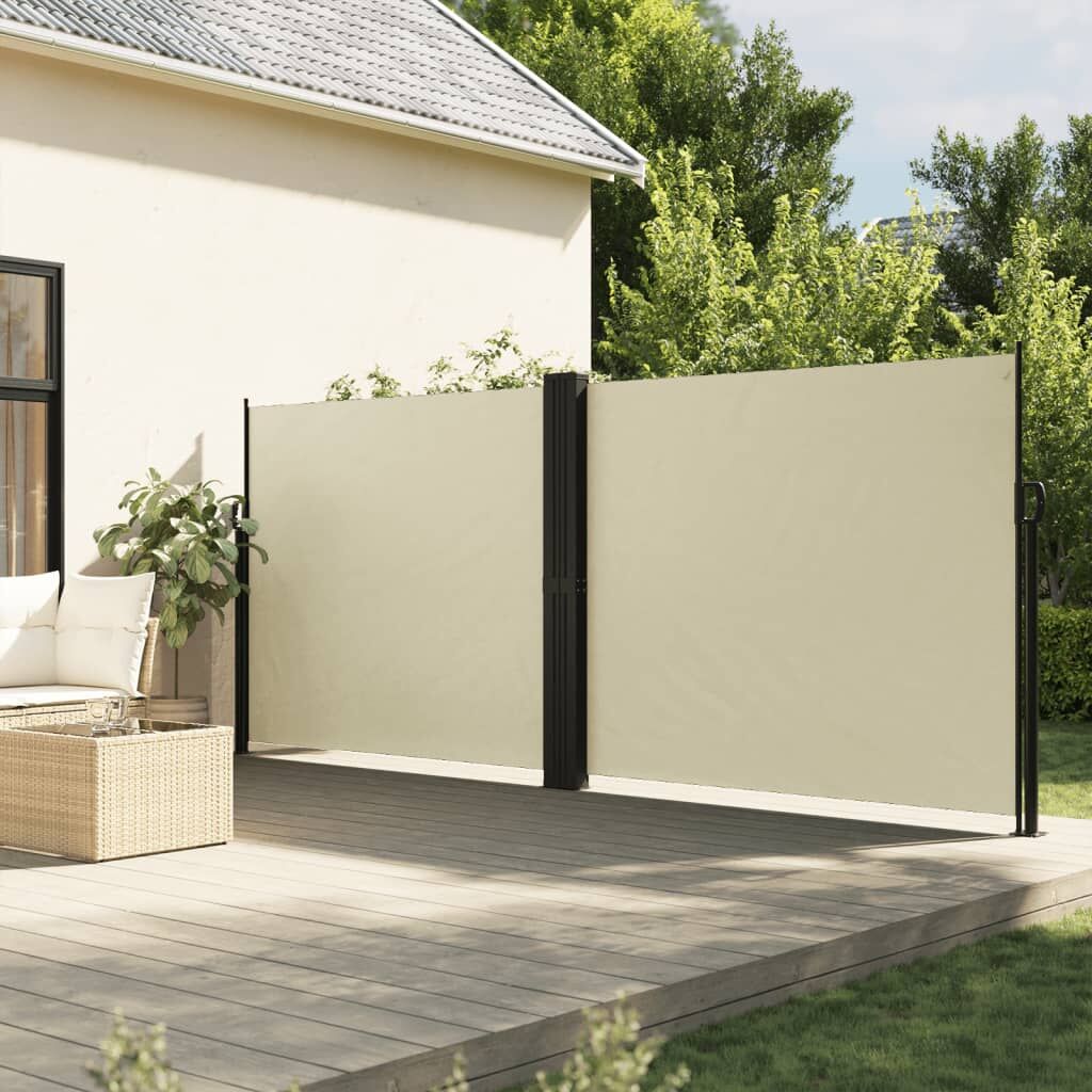 Vidaxl Toldo Lateral Retráctil Crema 160x600 Cm_1