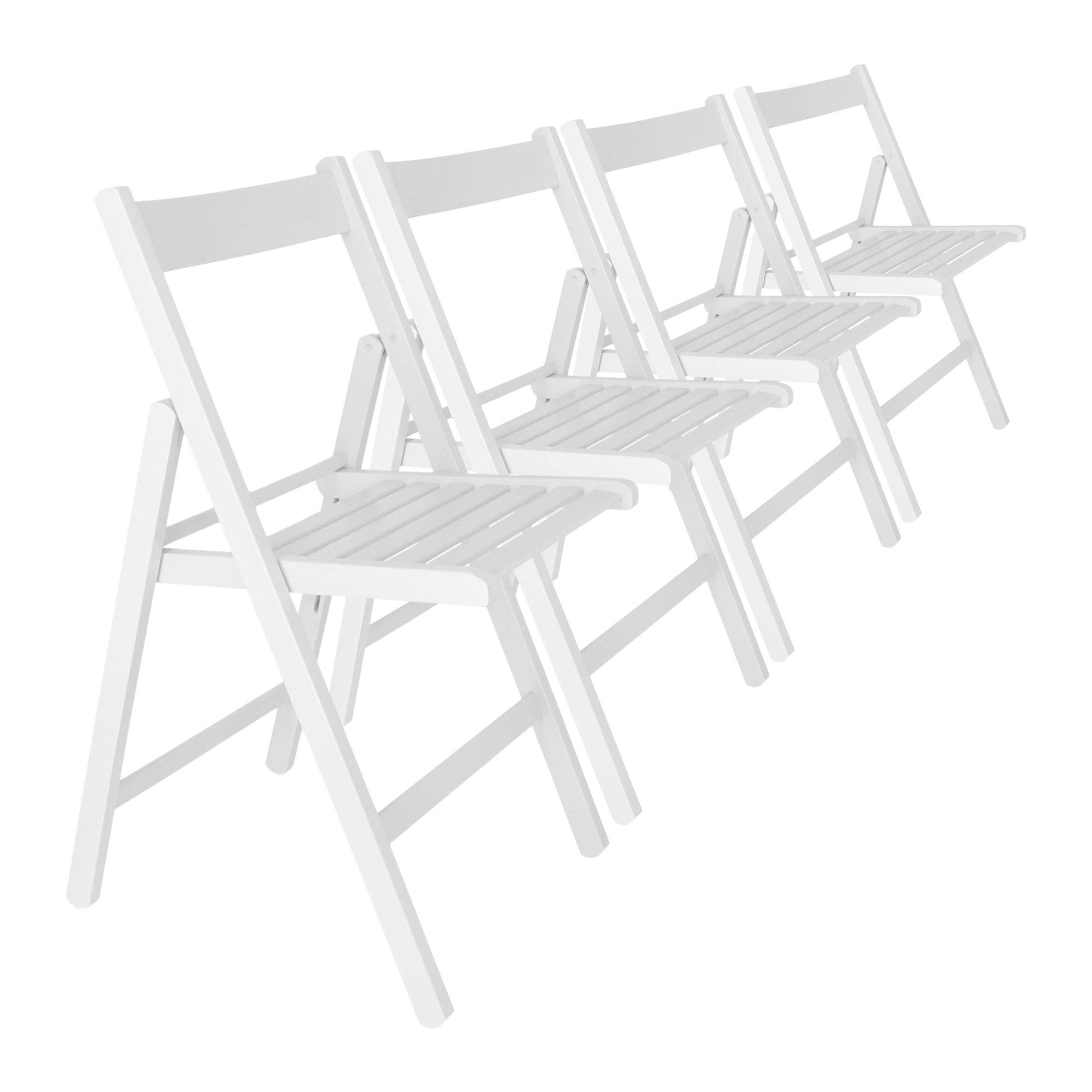 Set De 4 Sillas Bas Blancas (43x47x79cm) - Modernas Y Versátiles Para Cualquier Espacio_0