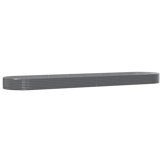Jardinera Arriate Acero Galvanizado Gris 600x140x36 Cm_0