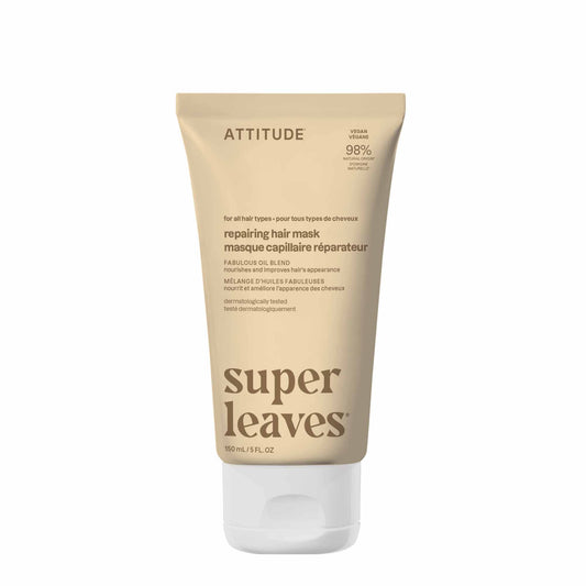Mascarilla capilar reparadora Super Leaves Fabulous Oils Blend Attitude